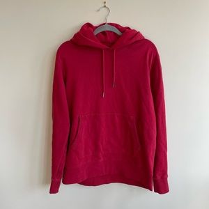 NWOT Madewell men’s red cotton hoodie. Size L.